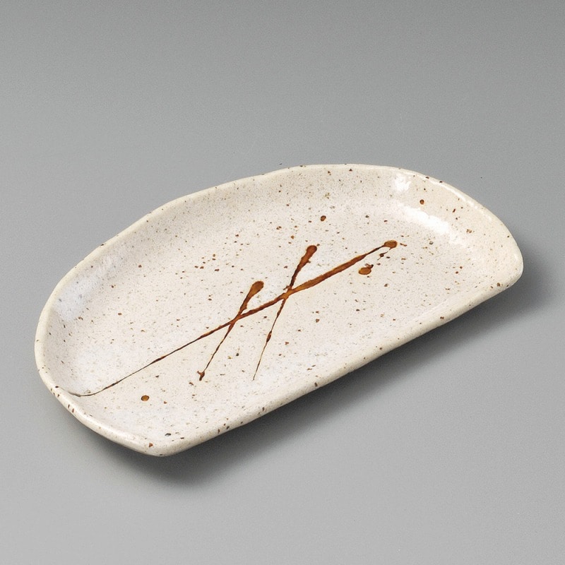 金正陶器 半月ｱﾒﾊｹ焼物皿 1個（ご注文単位1個）【直送品】