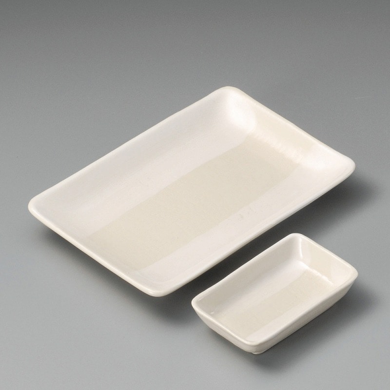 金正陶器 白ハケメ8.0長角皿 1個(ご注文単位1個)【直送品】