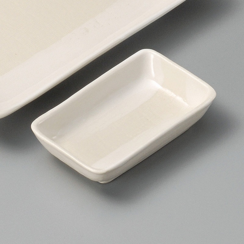 金正陶器 白ハケメ長角小皿 1個(ご注文単位1個)【直送品】