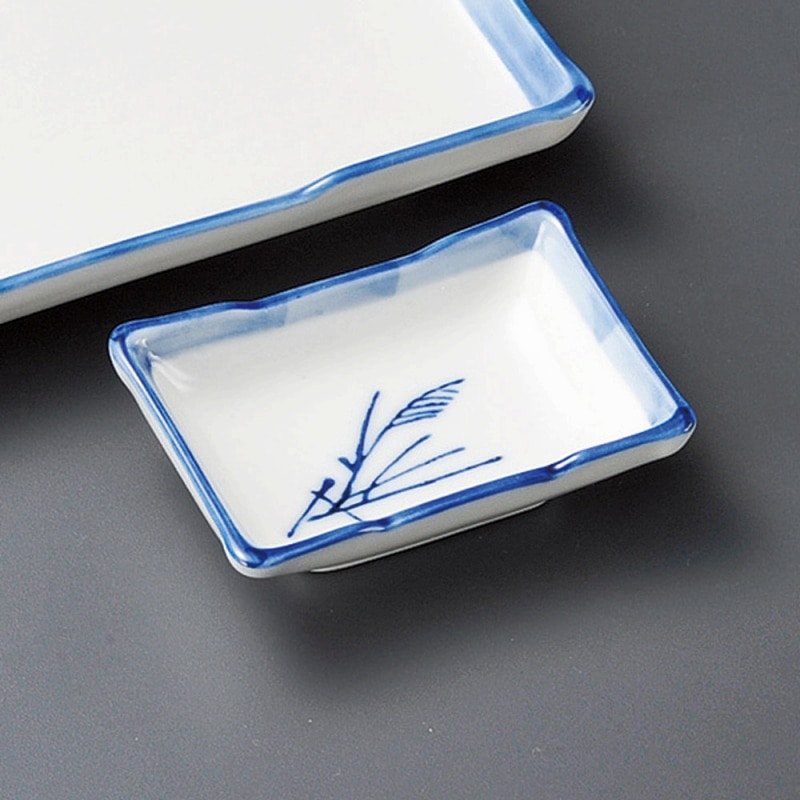 金正陶器 芦画長角小皿 1個（ご注文単位1個）【直送品】