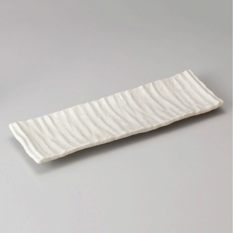 金正陶器 粉引釉長皿 1個（ご注文単位1個）【直送品】