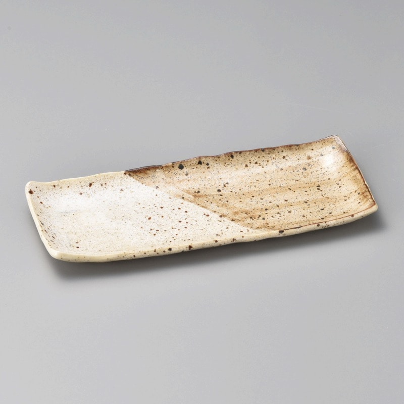 金正陶器 ヌリ分27cm長角皿(茶) 1個(ご注文単位1個)【直送品】