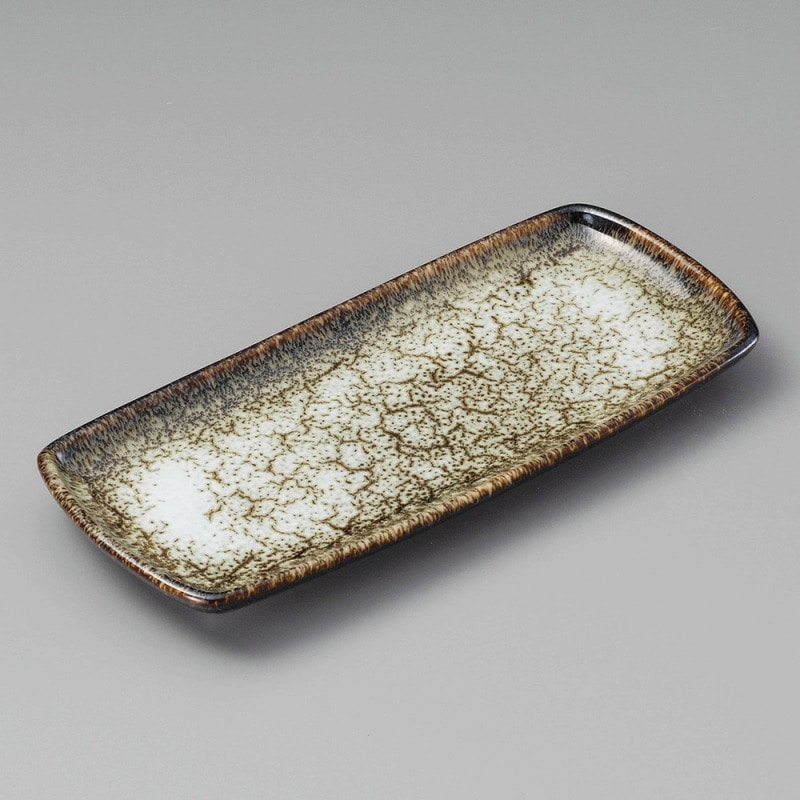 金正陶器 雲海黒鮎皿 1個(ご注文単位1個)【直送品】