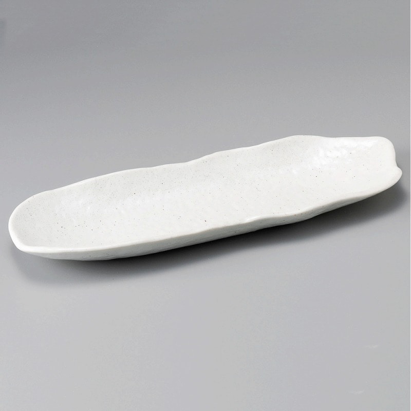 金正陶器 粉引岩肌長角皿 1個(ご注文単位1個)【直送品】