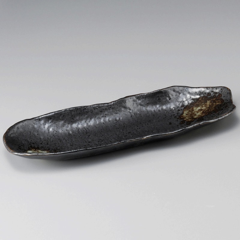 金正陶器 天目吹岩肌長角皿 1個(ご注文単位1個)【直送品】