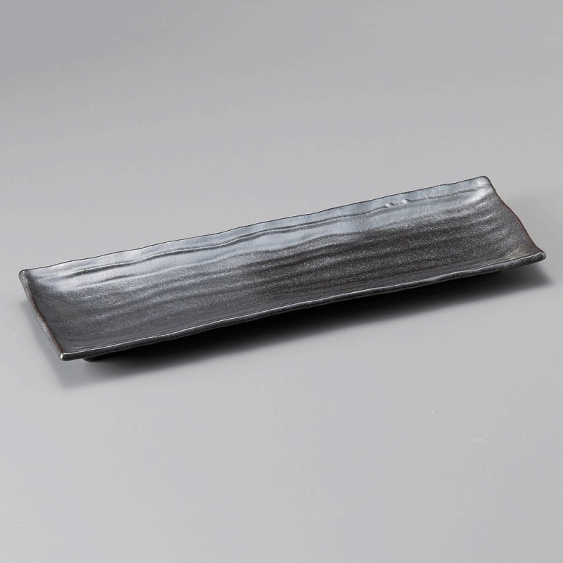 金正陶器 黒木目さんま皿 1個(ご注文単位1個)【直送品】