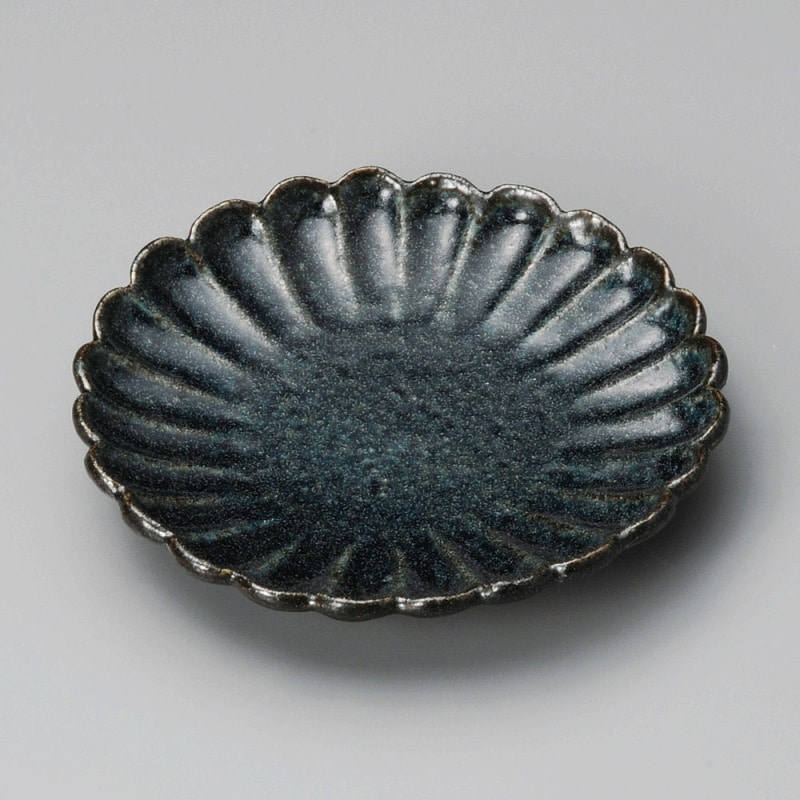 金正陶器 花-Hana取り皿 青 1個（ご注文単位1個）【直送品】