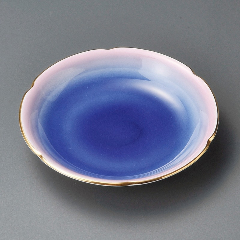 金正陶器 二色吹ﾌﾙｰﾂ皿 1個（ご注文単位1個）【直送品】