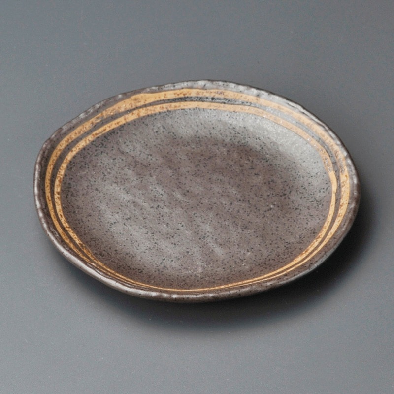 金正陶器 黒ﾗｲﾝ5.0取皿 1個（ご注文単位1個）【直送品】