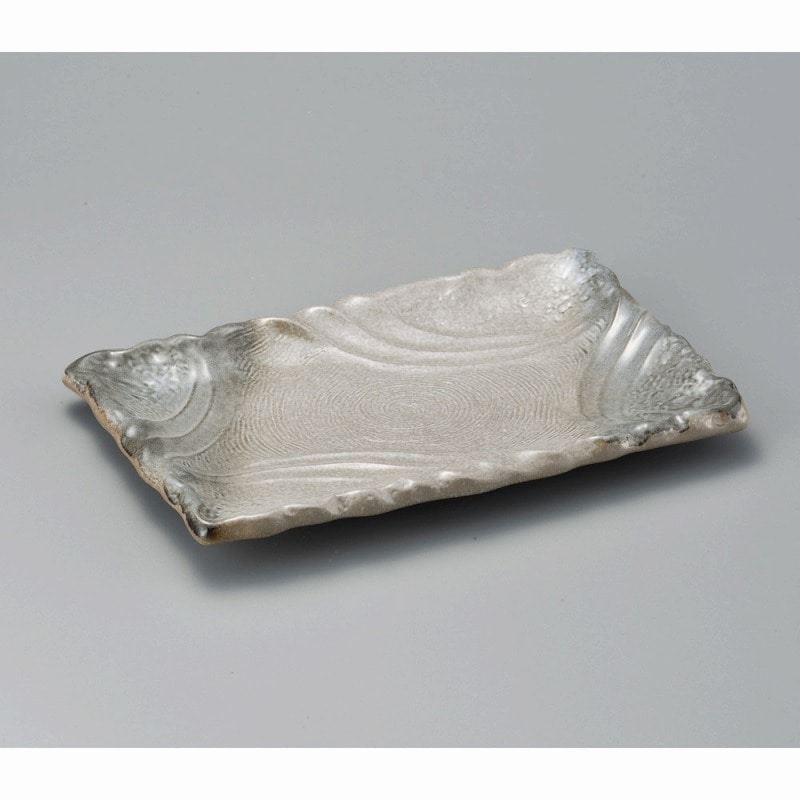 金正陶器 淡雪10.0長角皿 1個(ご注文単位1個)【直送品】