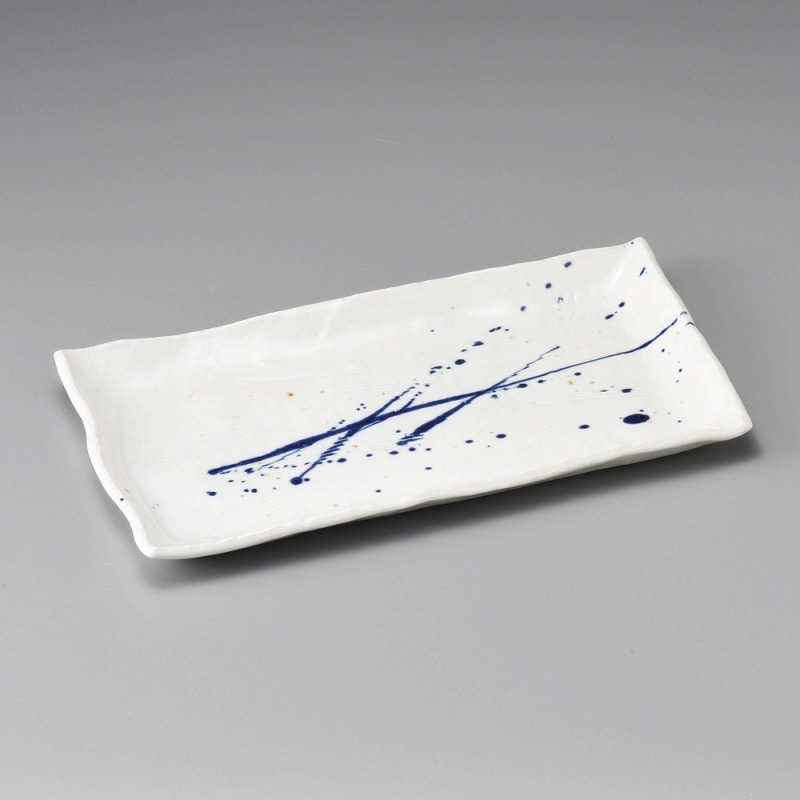 金正陶器 呉須吹長角皿 1個(ご注文単位1個)【直送品】