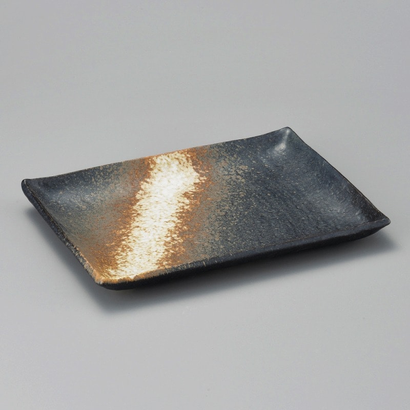 金正陶器 黒備前天皿 1個(ご注文単位1個)【直送品】