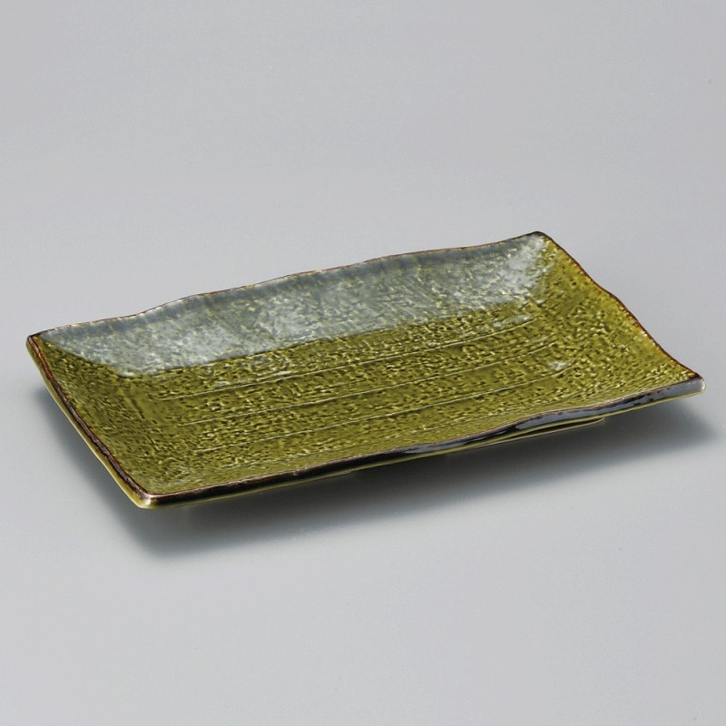 金正陶器 織部9.0長角皿 1個(ご注文単位1個)【直送品】