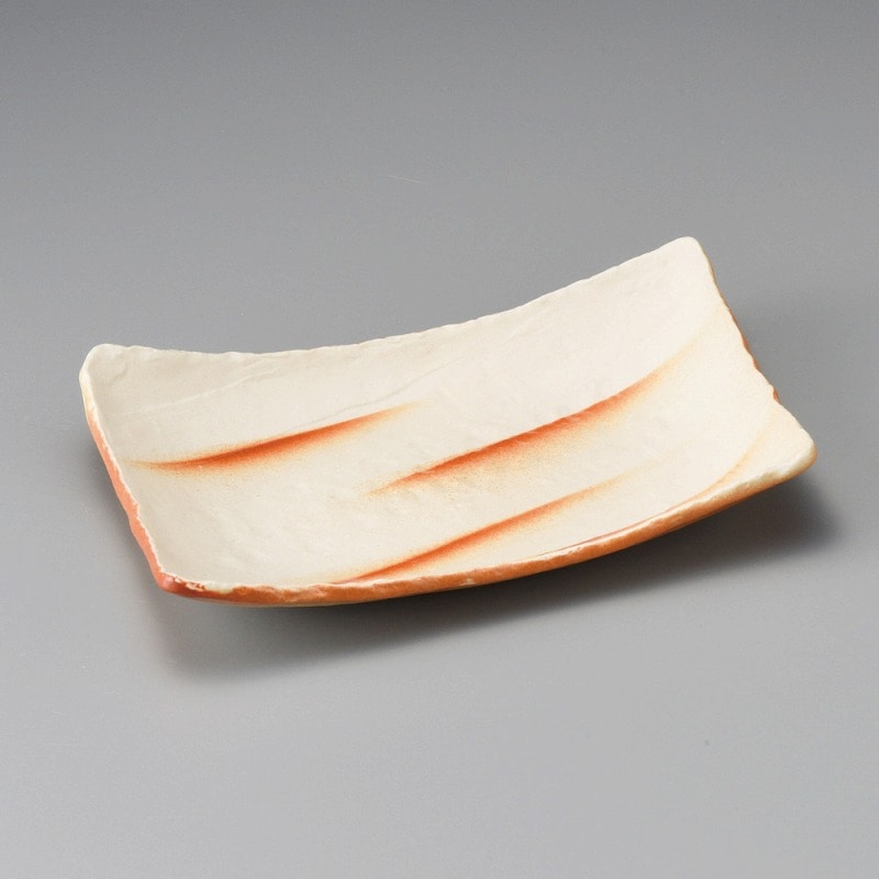 金正陶器 ヒダスキ長角皿(大) 1個(ご注文単位1個)【直送品】