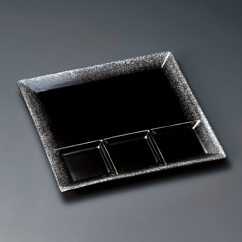 金正陶器 コスモ(シルバー)25cm仕切プレート 1個(ご注文単位1個)【直送品】