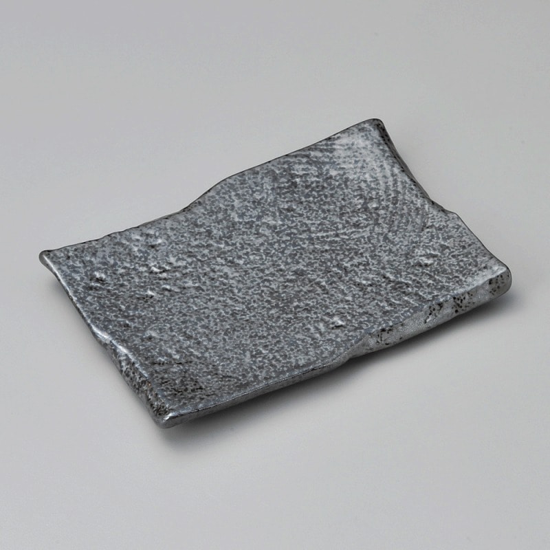 金正陶器 玄いぶし黒串皿 1個(ご注文単位1個)【直送品】