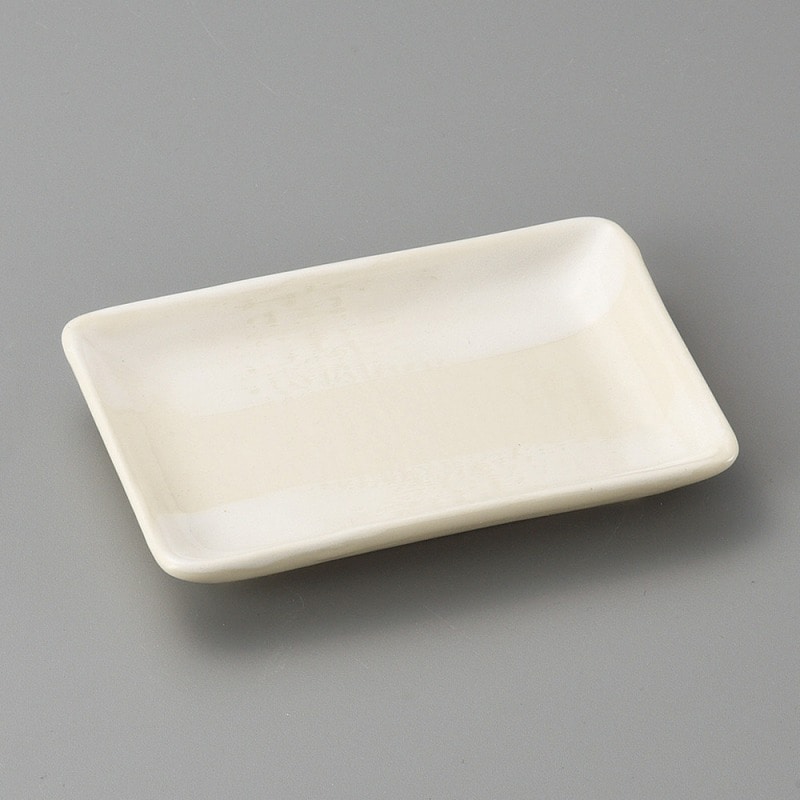 金正陶器 白ハケメ長角銘々皿 1個(ご注文単位1個)【直送品】