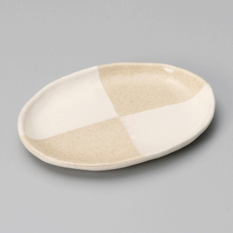 金正陶器 唐津化粧楕円5.5皿 1個（ご注文単位1個）【直送品】