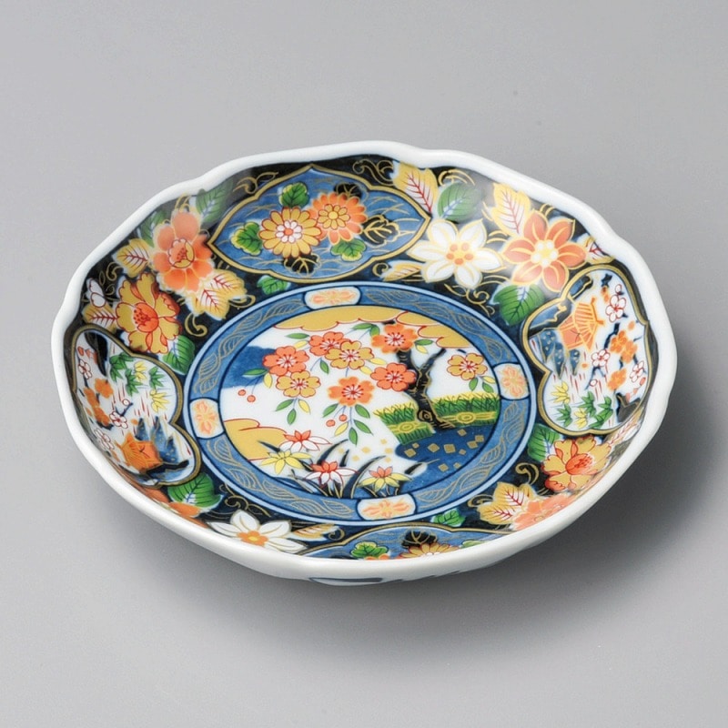 金正陶器 若紫5.0皿 1個（ご注文単位1個）【直送品】