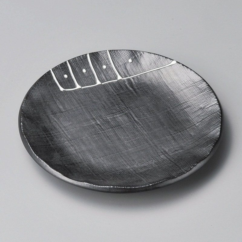 金正陶器 一珍黒釉3.5皿 1個（ご注文単位1個）【直送品】