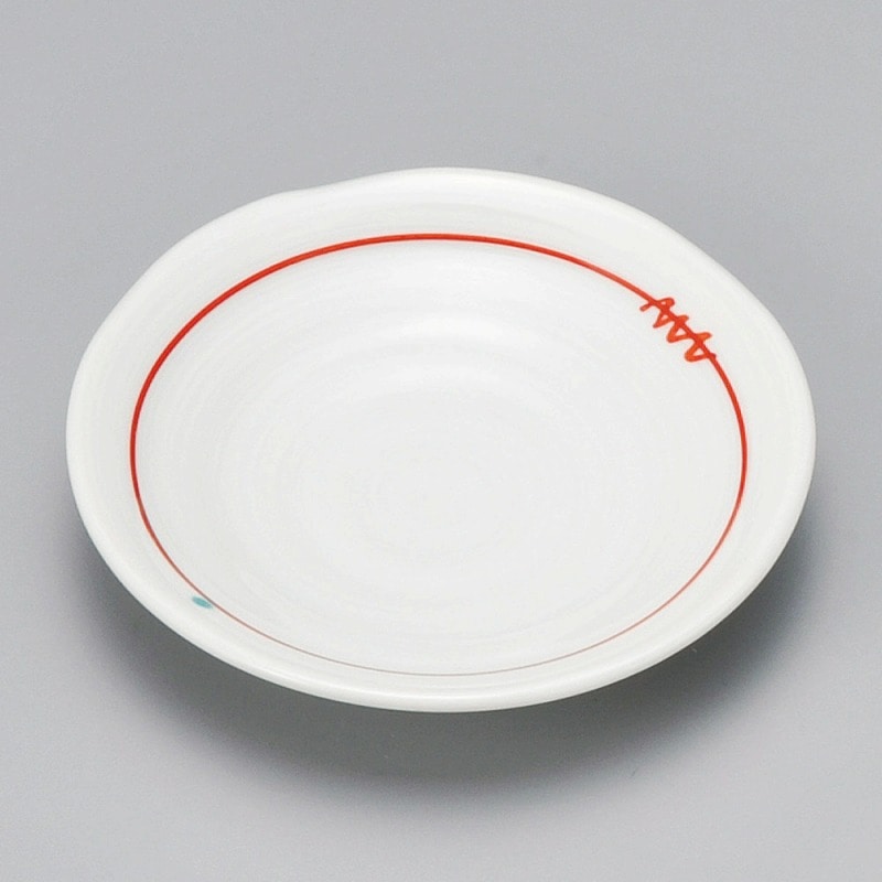 金正陶器 赤結び刷毛目3.0皿 1個（ご注文単位1個）【直送品】