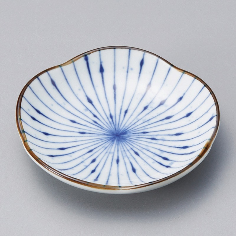 金正陶器 吹墨十草3.0皿 1個（ご注文単位1個）【直送品】