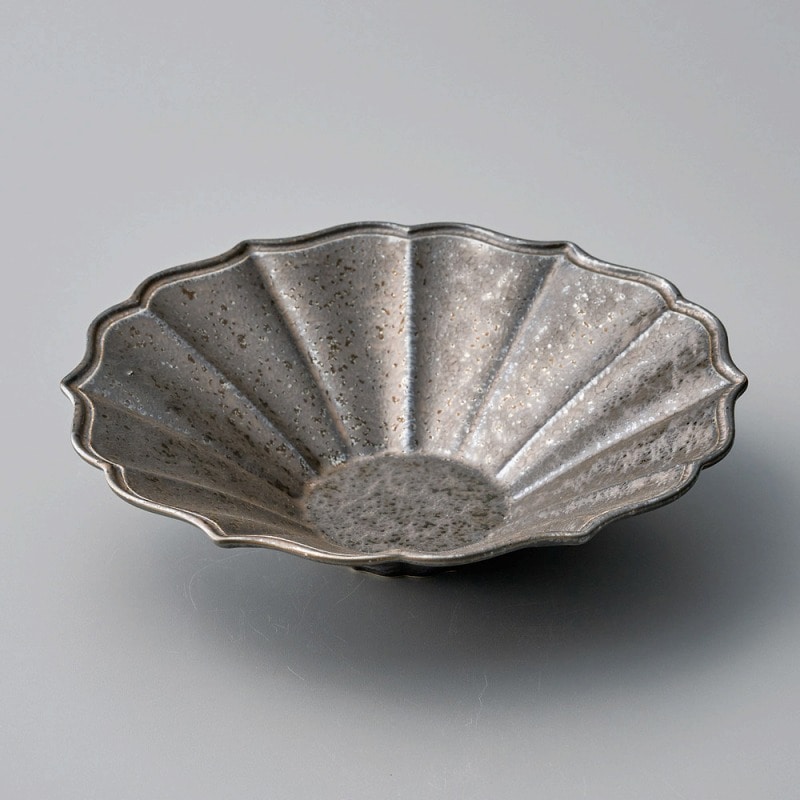 金正陶器 金結晶輪花24cmﾎﾞｳﾙ 1個（ご注文単位1個）【直送品】