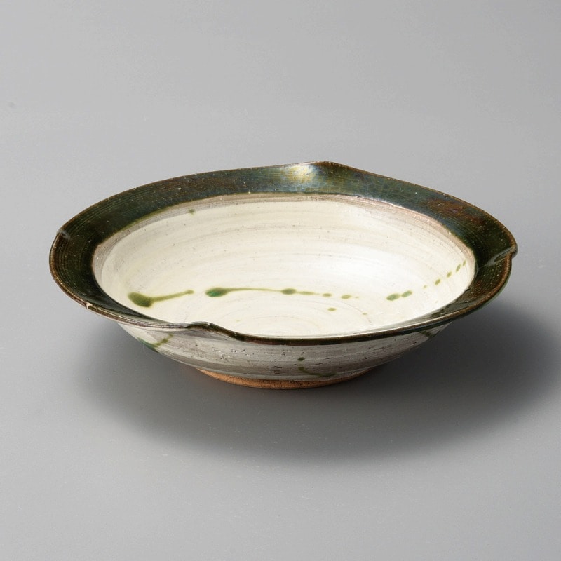 金正陶器 織部内白四方押し鉢 1個(ご注文単位1個)【直送品】