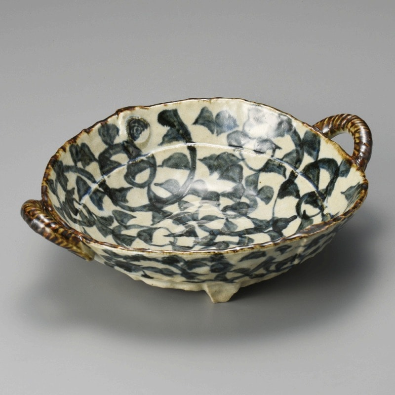 金正陶器 たこ唐草両手付鉢(小) 1個(ご注文単位1個)【直送品】