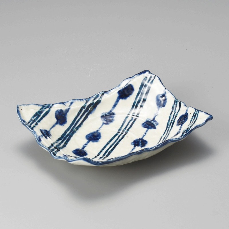 金正陶器 手染ぼかし文長角盛鉢 染 1個（ご注文単位1個）【直送品】