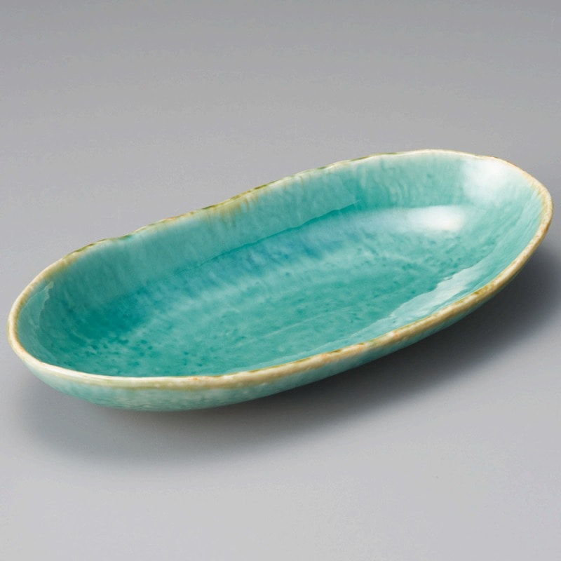 金正陶器 ヒスイ舟盛鉢 1個(ご注文単位1個)【直送品】