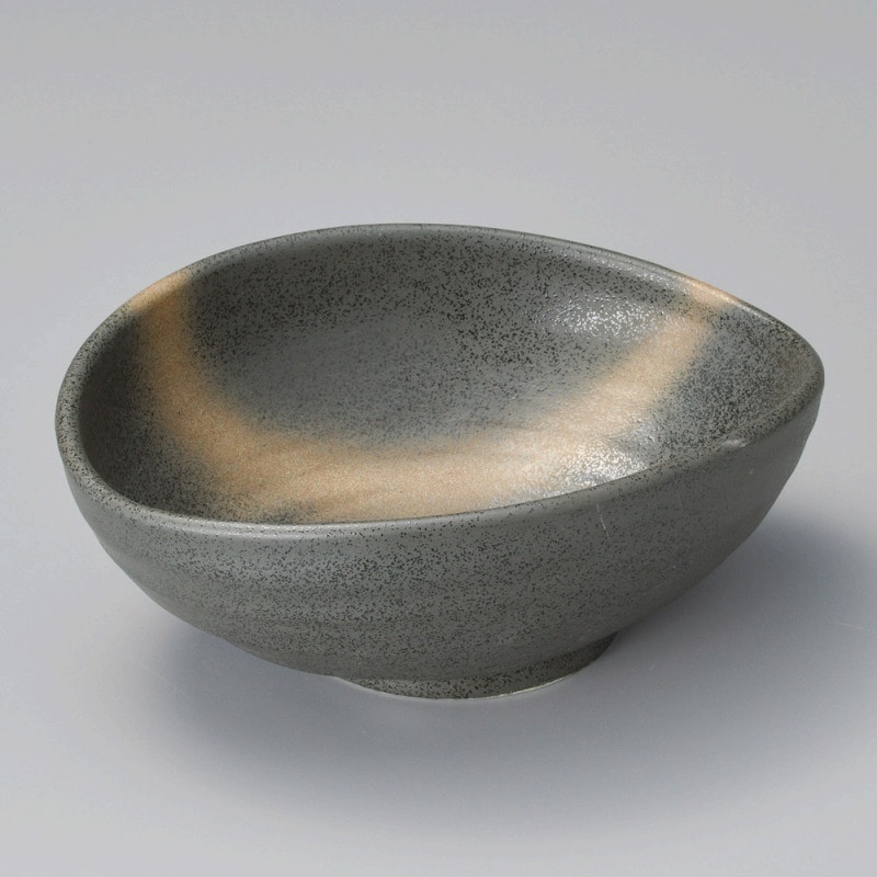 金正陶器 黒伊賀たまご型5.0鉢 1個(ご注文単位1個)【直送品】