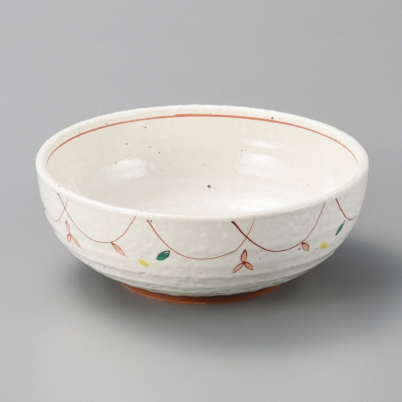 金正陶器 粉引小花石目5.5ボール 1個(ご注文単位1個)【直送品】