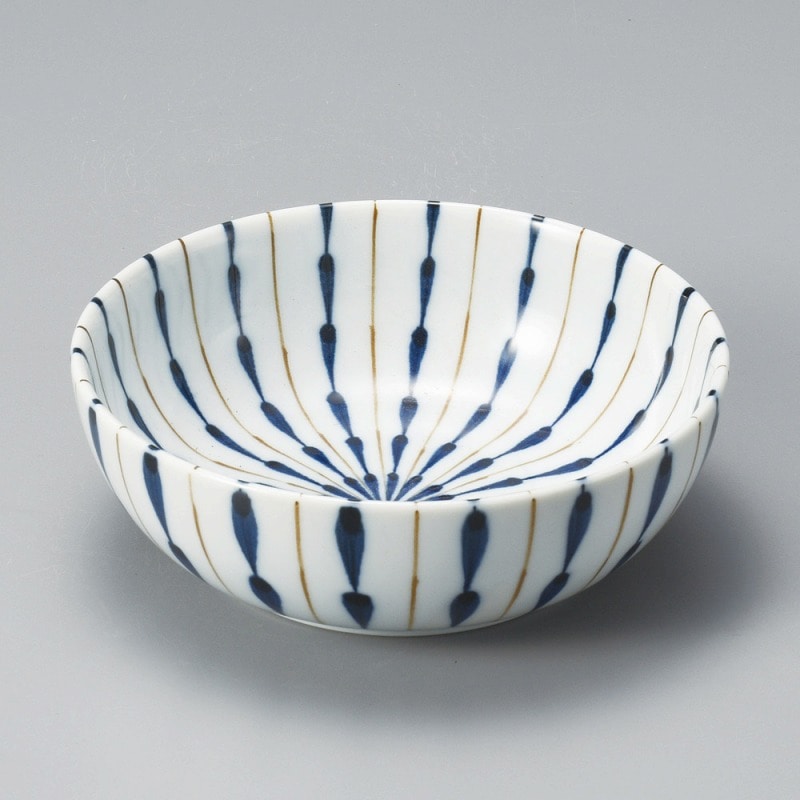 金正陶器 しだれ十草青4.0ボール 1個(ご注文単位1個)【直送品】