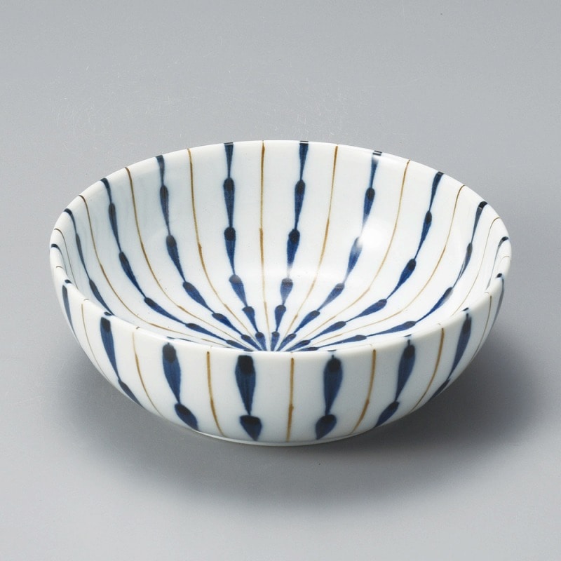 金正陶器 しだれ十草青5.0ボール 1個(ご注文単位1個)【直送品】