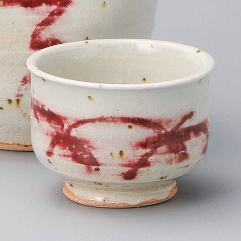 金正陶器 赤絵ぐい呑 1個（ご注文単位1個）【直送品】