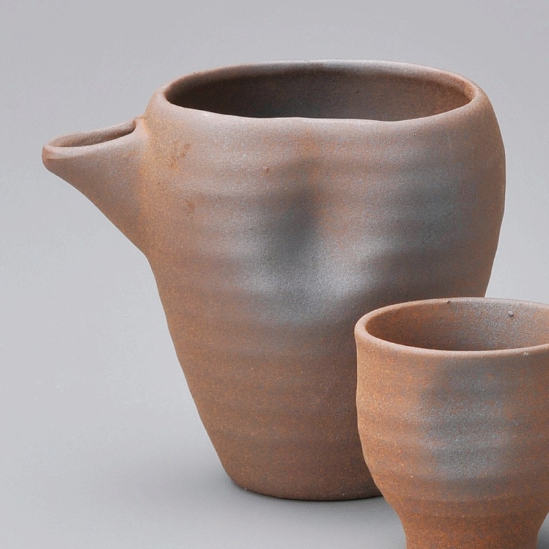 金正陶器 備前冷酒 1個　※冷酒単品のみ（ご注文単位1個）【直送品】