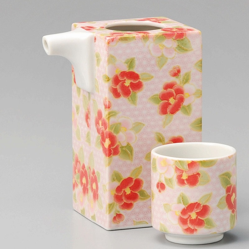 金正陶器 あさのは椿角冷酒 1個（ご注文単位1個）【直送品】