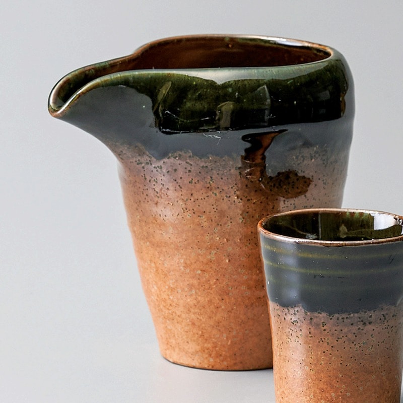 金正陶器 伊賀織部冷酒器(大) 1個(ご注文単位1個)【直送品】