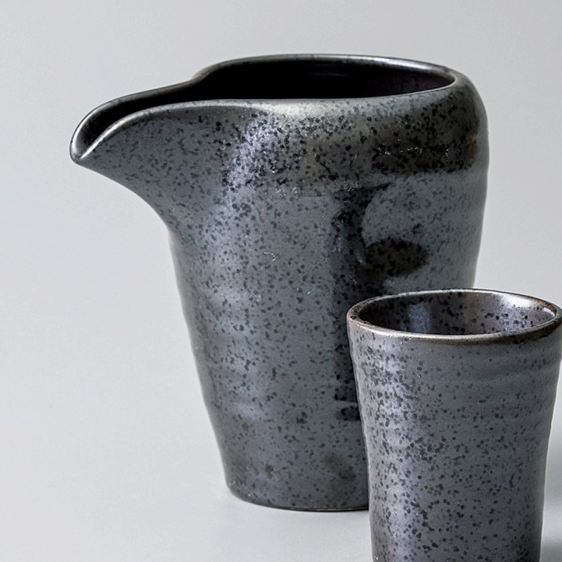 金正陶器 黒水晶冷酒器(大) 1個(ご注文単位1個)【直送品】