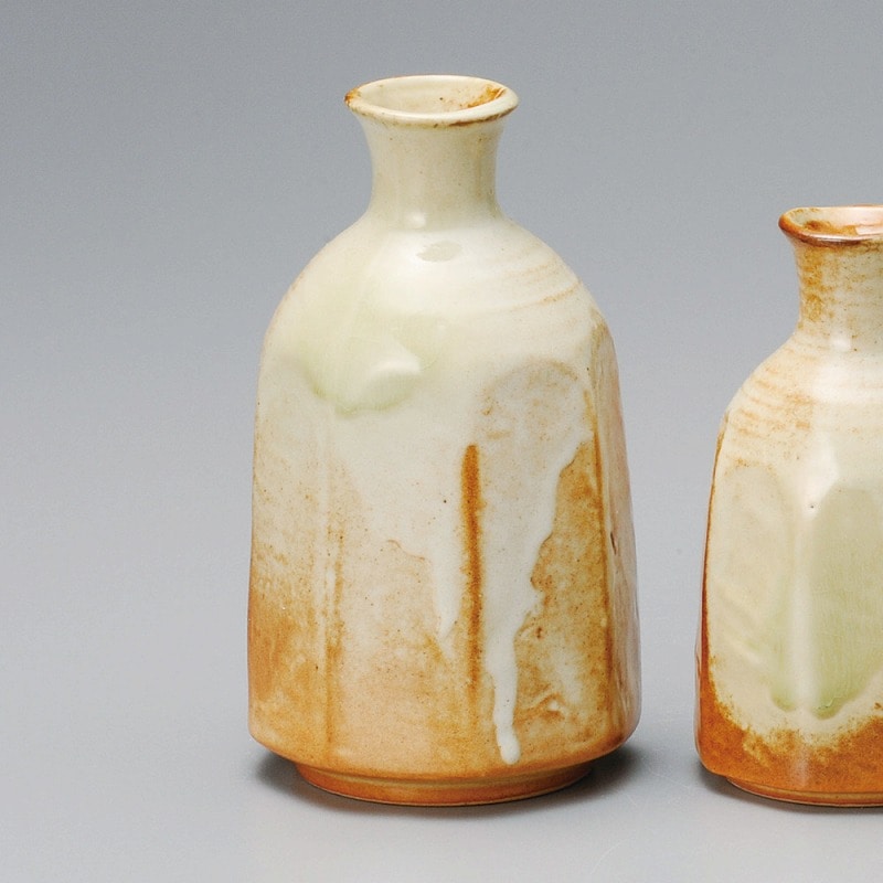 金正陶器 伊賀灰釉八角形徳利(大) 1個(ご注文単位1個)【直送品】