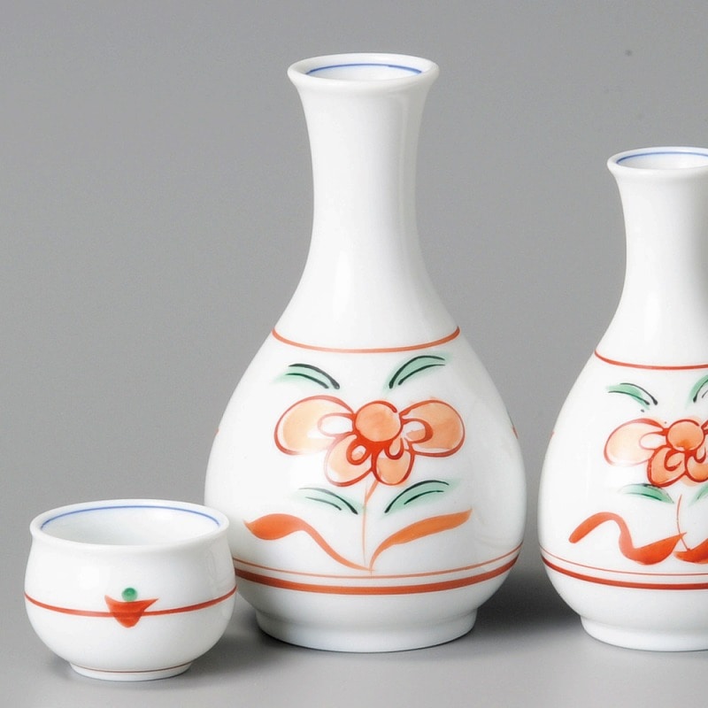 金正陶器 赤絵草花紋大徳利 1個(ご注文単位1個)【直送品】