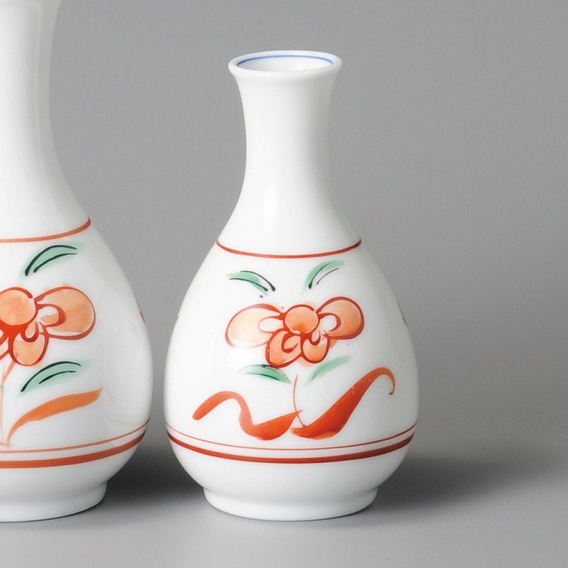 金正陶器 赤絵草花紋小徳利 1個(ご注文単位1個)【直送品】