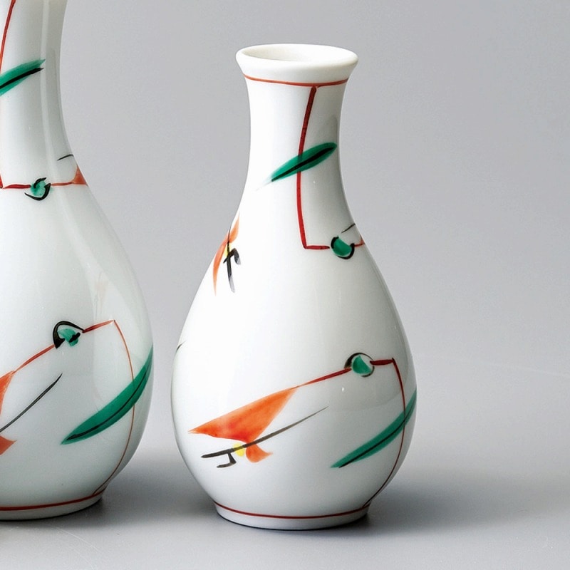 金正陶器 赤絵つゆ草徳利(小) 1個(ご注文単位1個)【直送品】