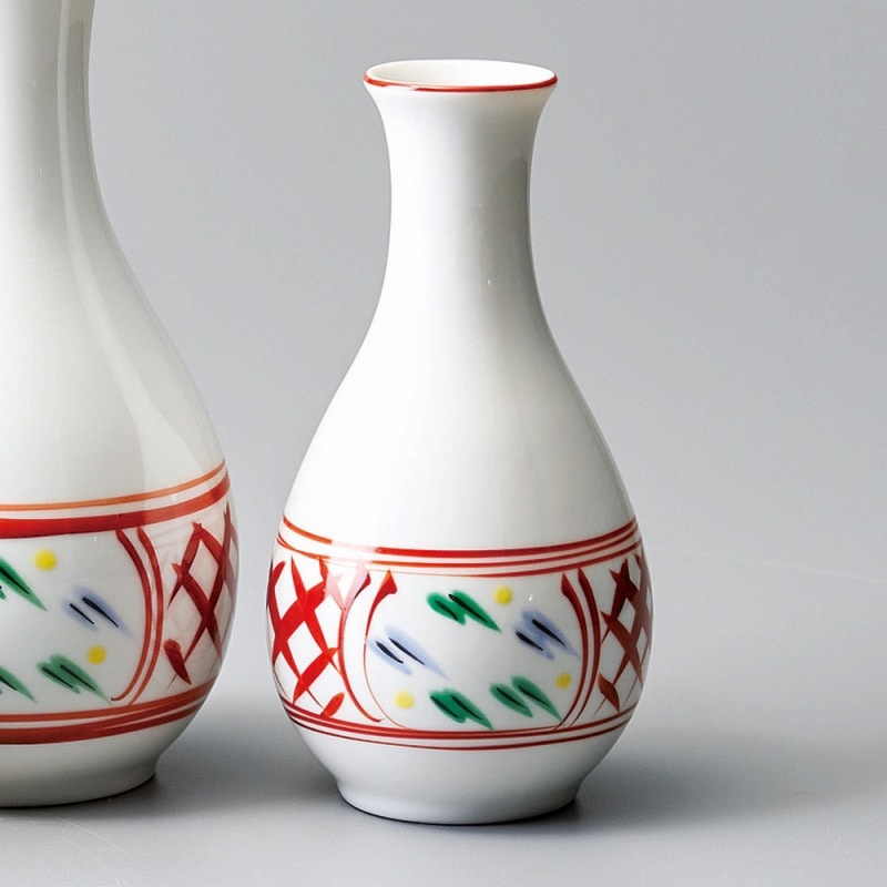 金正陶器 赤絵間取徳利(小) 1個(ご注文単位1個)【直送品】