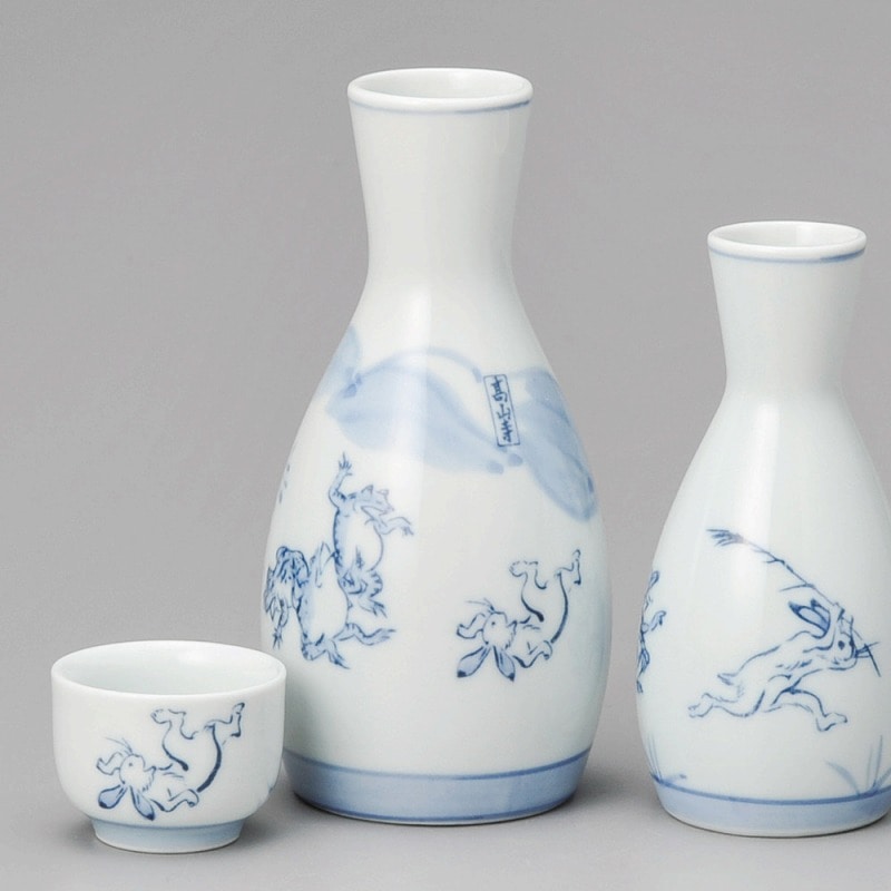 金正陶器 鳥獣戯画首長2号徳利 1個(ご注文単位1個)【直送品】