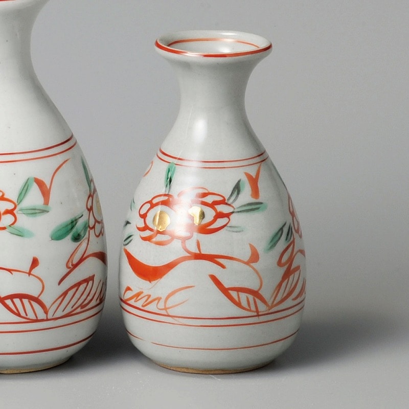 金正陶器 赤絵花小徳利 1個(ご注文単位1個)【直送品】