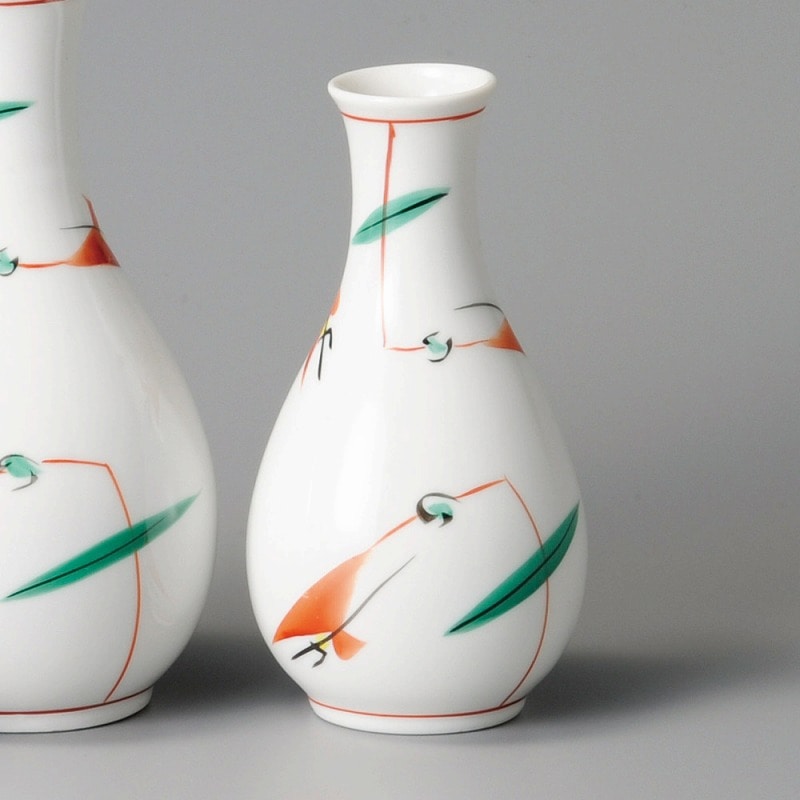 金正陶器 赤絵つゆ草徳利(小) 1個(ご注文単位1個)【直送品】