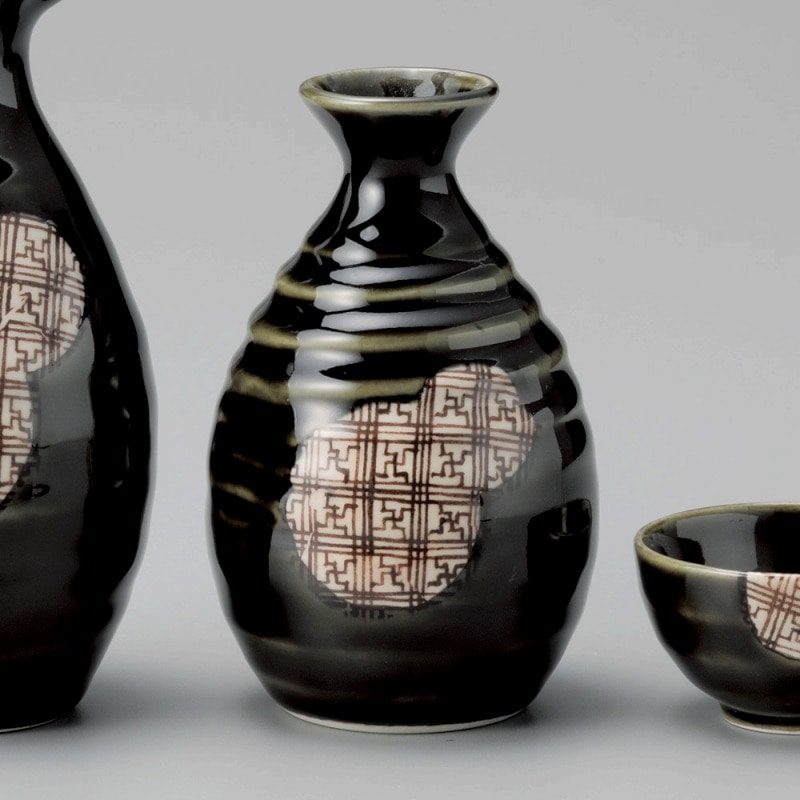 金正陶器 格子織部徳利(小) 1個(ご注文単位1個)【直送品】