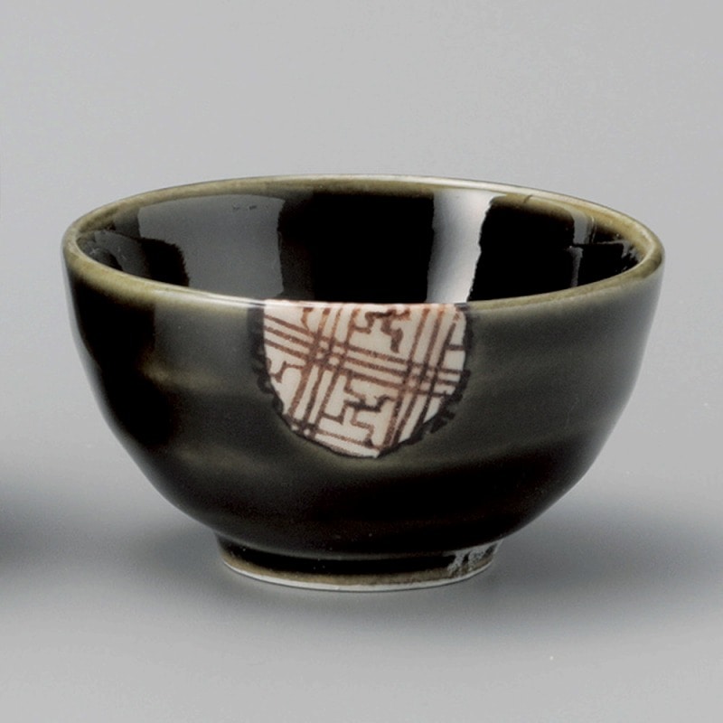 金正陶器 格子織部ぐい呑み 1個(ご注文単位1個)【直送品】